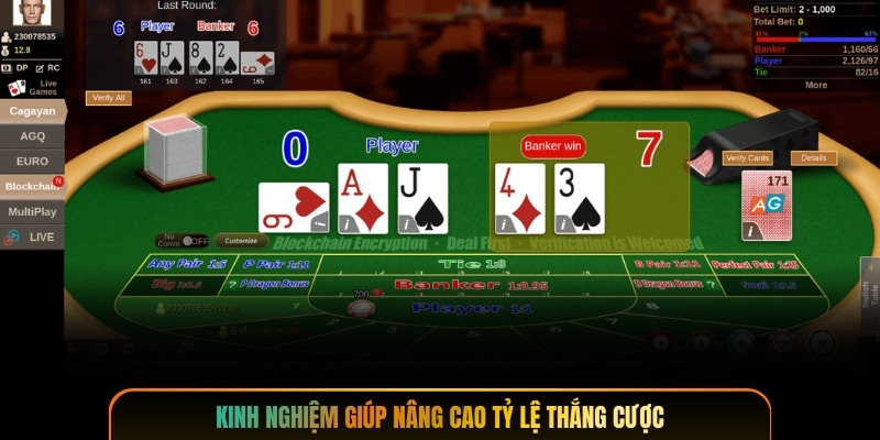 Kinh nghiệm giúp nâng cao tỷ lệ thắng cược